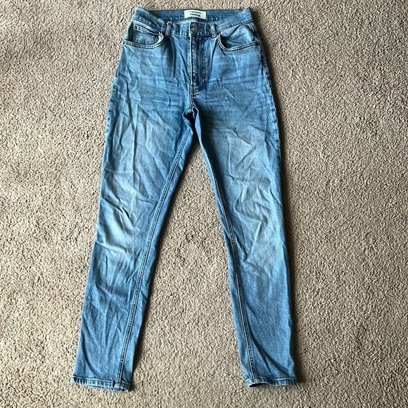 Reformation High Rise Skinny Jeans Como Light Wash - Picture 3 of 9